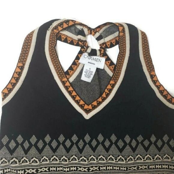 Carmen Marc Valvo Geometric Print Sleeveless Dress size S - Picture 12 of 12